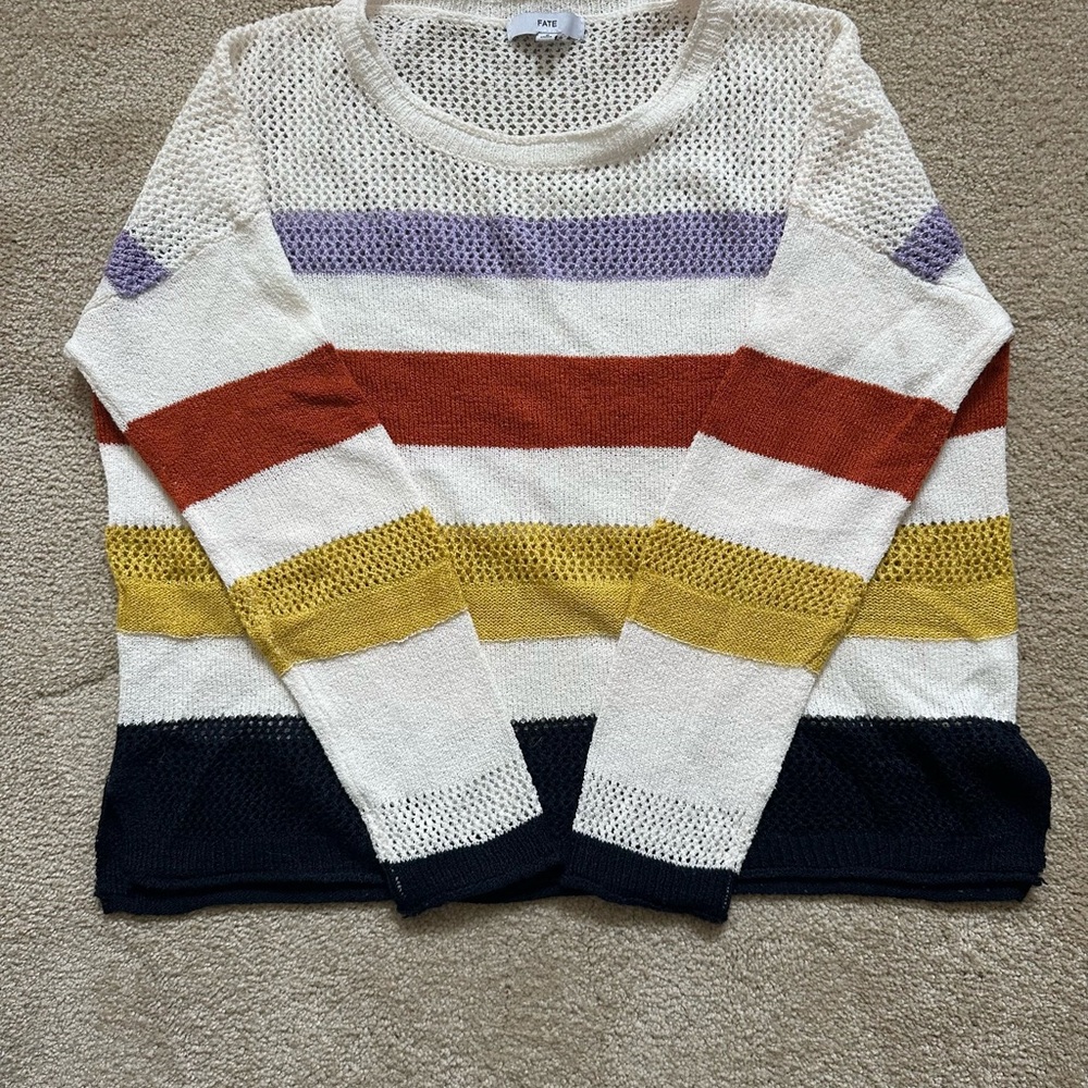 Colorful Striped Sweater by Maeve